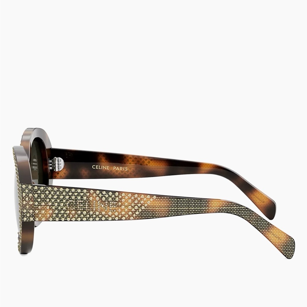 CELINE
53MM Crystal-Embellished Round Sunglasses - Picture 3 of 13